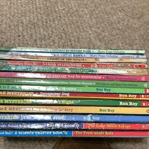 14 Books (Magic Treehouse, Magic School Bus, A-Z Mysteries, Calendar Mysteries)